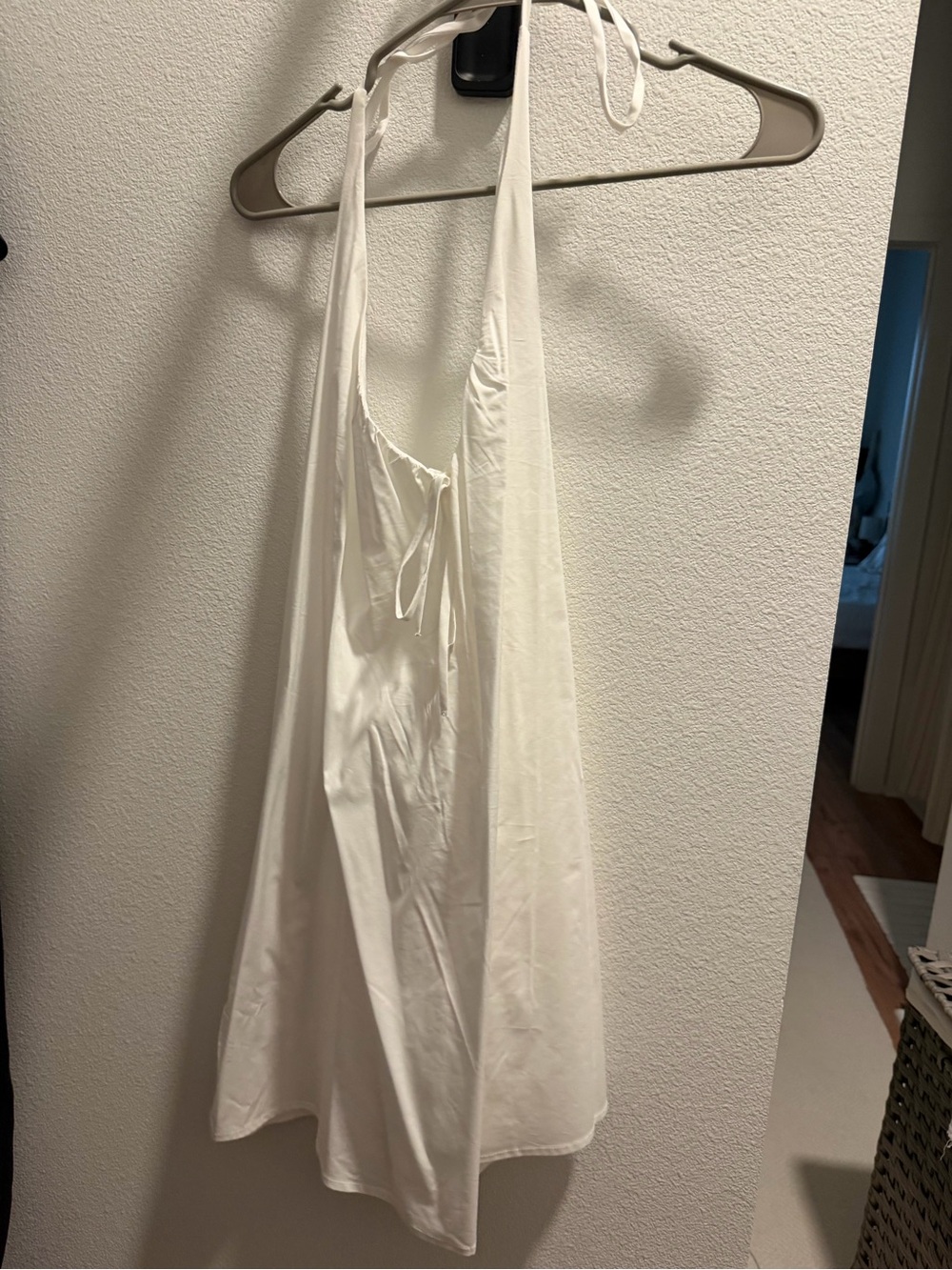 wild fable White Halter Chemise with Tie Neck